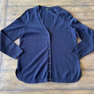 Talbots Navy Blue Cardigan sz L